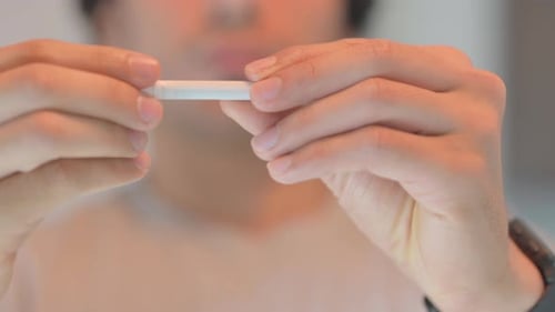 Dites non au tabagisme et à la rupture d'une cigarette