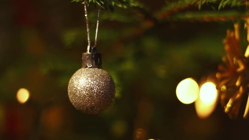 Christmas Tree Ornament with Lights