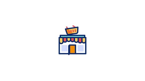 Supermarket Animated Icon