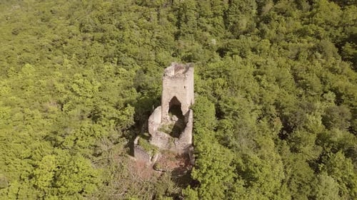 Chekili Tower Castle In Kakheti (Panning Right)