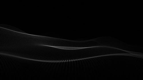 Dark Minimalist Fractal Wave Technology Background
