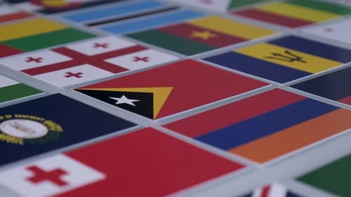 Display of Global National and Regional Flags