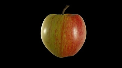 Deliciosa manzana dorada lista para tus promociones de estilo de vida saludable