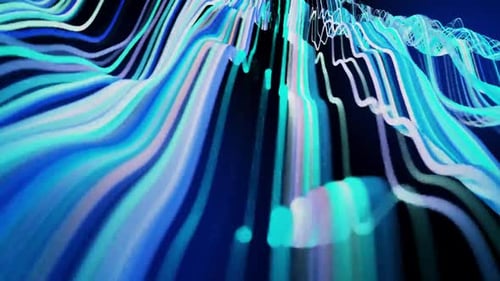 Abstract Wave Motion Digital Wave Motion Background Video