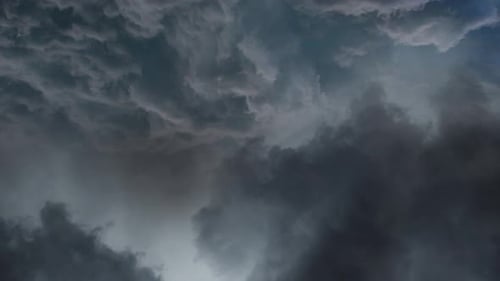 Dark Storm Clouds Moving Across the Sky