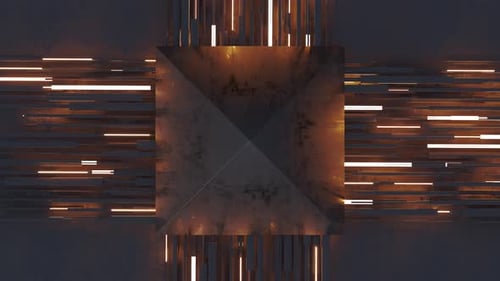 Fond lumineux sous une pyramide sombre