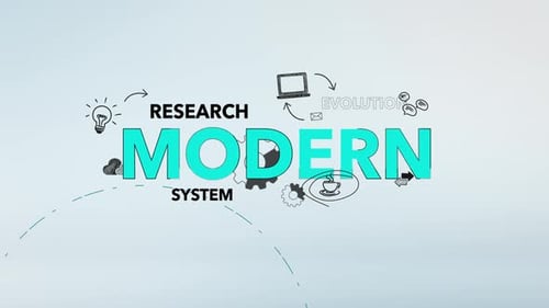 Infográfico de fundo de tipografia moderna