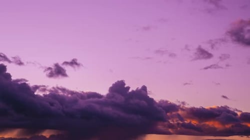 Dramatic Clouds at Sunset Time Lapse