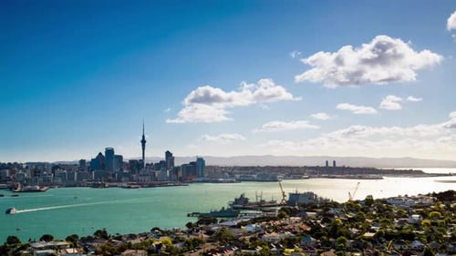 Exploring Auckland – Time Lapse Of New Zealand’s Iconic Skyline And Harbor