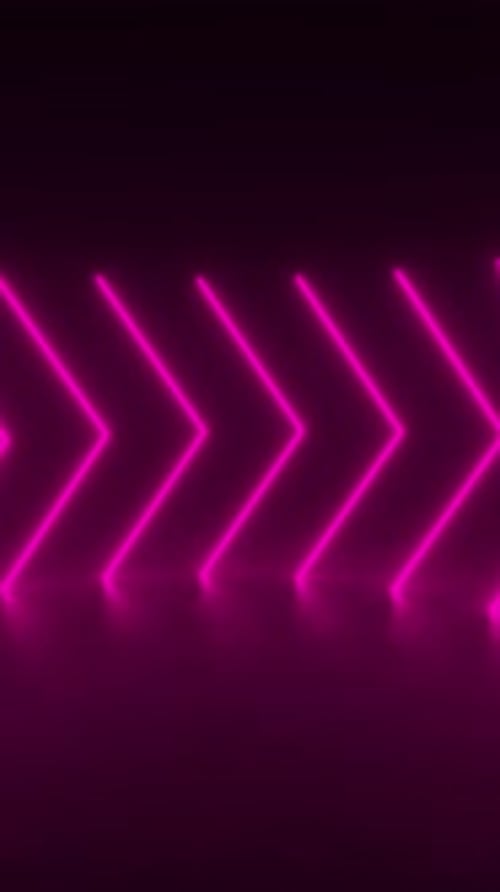 Abstract Neon Pink Glowing Lines Moving Seamless Loop