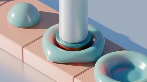 Inflating Abstract Shape 3D Loop