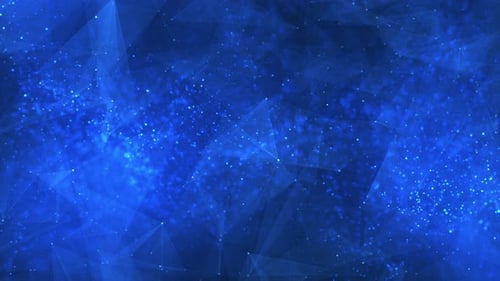 Abstract particle background with plexus of lines, dots and triangles, digital technology, big data