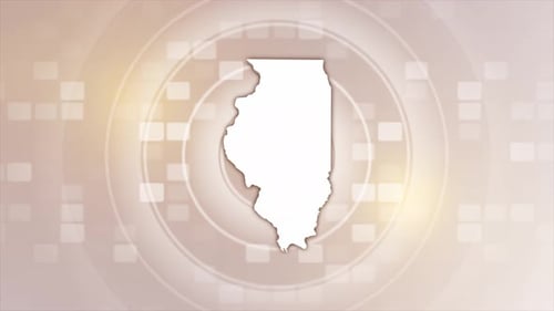 Animierte Karte des Bundesstaates Illinois