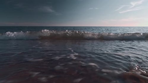 Meereswellen am Strand