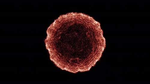 Glowing Abstract Particle Energy Burst Reveal Transition