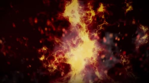 Abstract Fiery Plasma Energy Nebula Background Loop