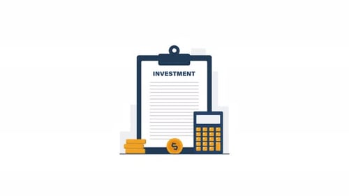 Financial Investment Planning Flat Design Animation