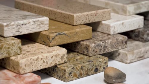 Granite, Marble or Quartz slab kitchen countertops