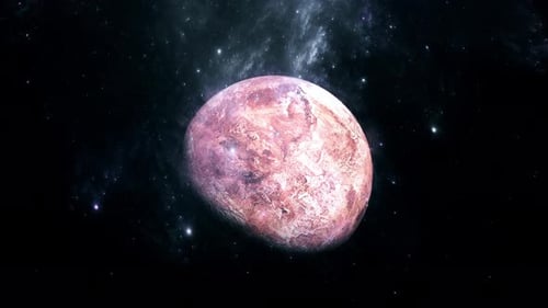 Rotating Red Planet in a Star-Filled Galaxy