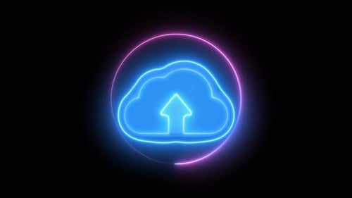 Cloud Computing digital Technology animation