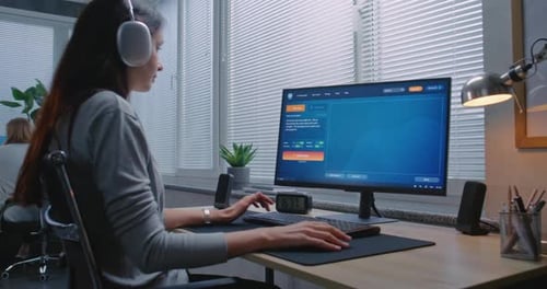 PC Screen Shows AI Video Generator Generating Realistic Video of Dancing Ballerina on Computer