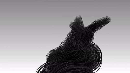 Abstract Organic Swirling Lines Motion Graphics Background