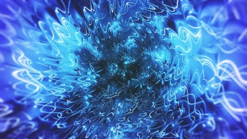 Abstract Blue Energy Lines Flow Loop Background