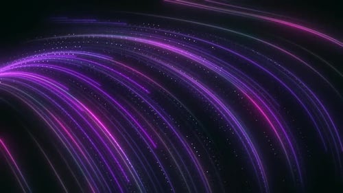 Stream Of Glowing Speed Lines V25