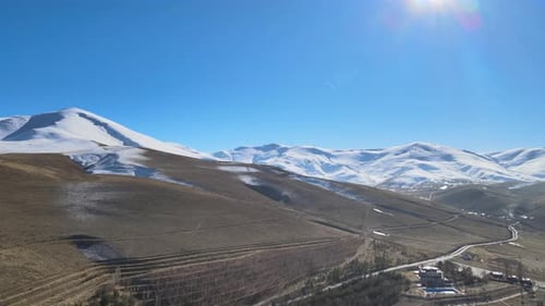 mountains nature winter