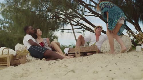 Australian Beach Picnic with Friends