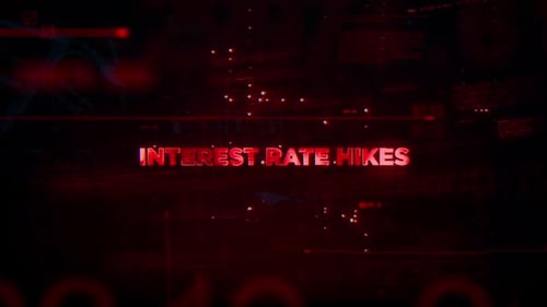 Red Digital Glitch Text Title Animation