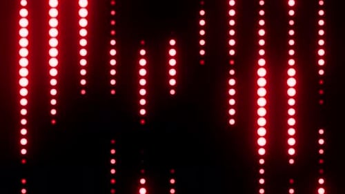 Neon Red Sphere Lights Vj Loop Background Show