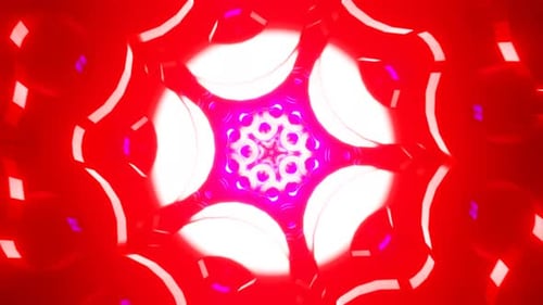 Hypnotic VJ Loop with Colorful and Kaleidoscopic Effects