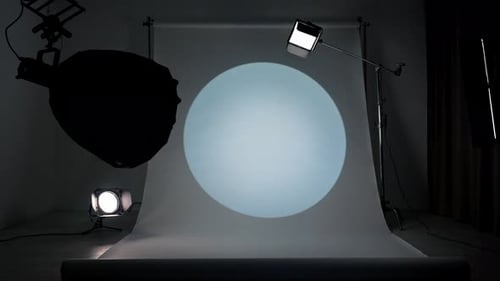 Professional Studio for Photo and Video Production Filming with Modern Lighting Equipment Large