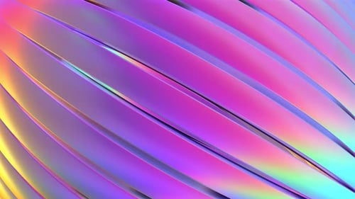 Futuristic Iridescent Diagonal Lines Abstract Motion Background