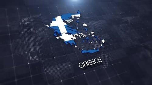 Greece Map Displaying