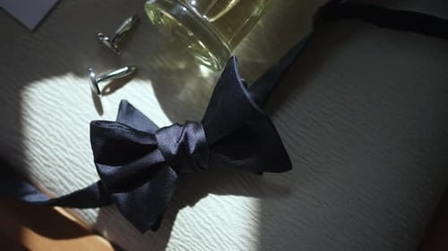 Groom's Bow Tie, Cufflinks, and Cologne