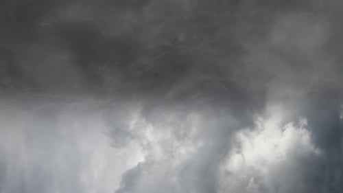thunderstorm thunder and cumulonimbus clouds 4k.