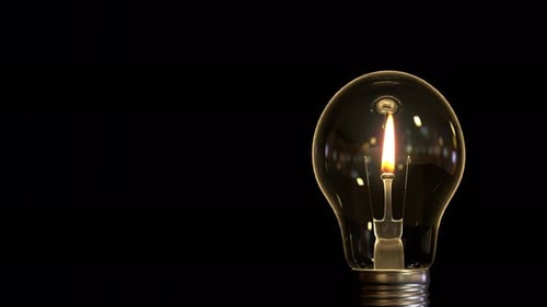 Bulb Light on Candle Fire Loop