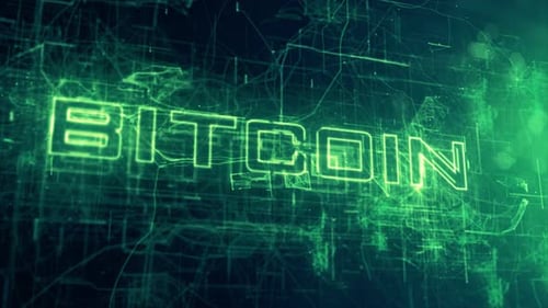 Contexte de données de science-fiction numérique Bitcoin