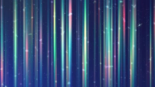Abstract Glowing Vertical Light Beams Background Loop
