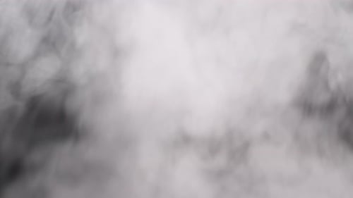 White Smoke on Black Atmospheric Overlay