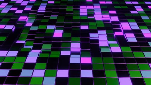Abstract Cubes Grid Animation