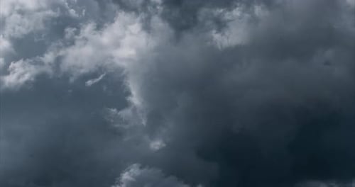 Time lapse of rain clouds forming - storm dark clouds