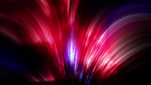 Bunte Lichtstrahlen von einer bestimmten Lichtquelle