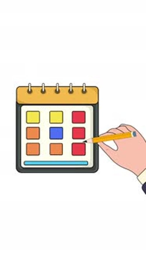 The Hand Marking Important Points Vertical