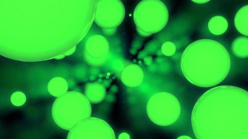 Different sizes of green light color glitter