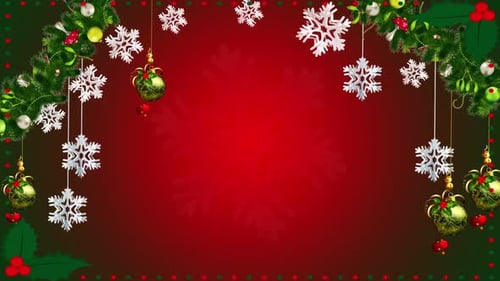 Christmas Snowflake Background Animation