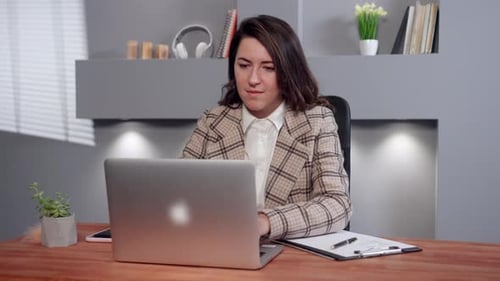 Cropped Shot of Woman in Formal Wear Writing Notes to Her Clipboard Remote Psycho Analytic Doing