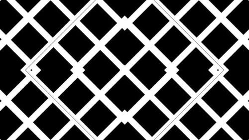 Kaleidoscope Collection: Luma matte transition of contracting interlocked cube element